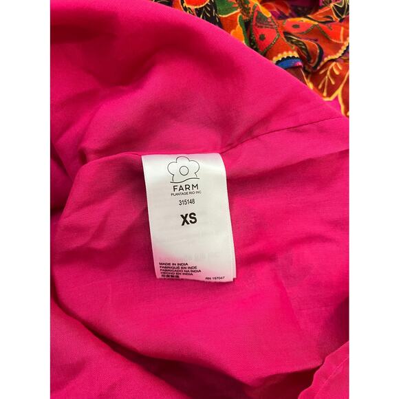 NEW NWT Farm Rio Tropical Tapestry Pink Mini Dress Size XS - Picture 6 of 8